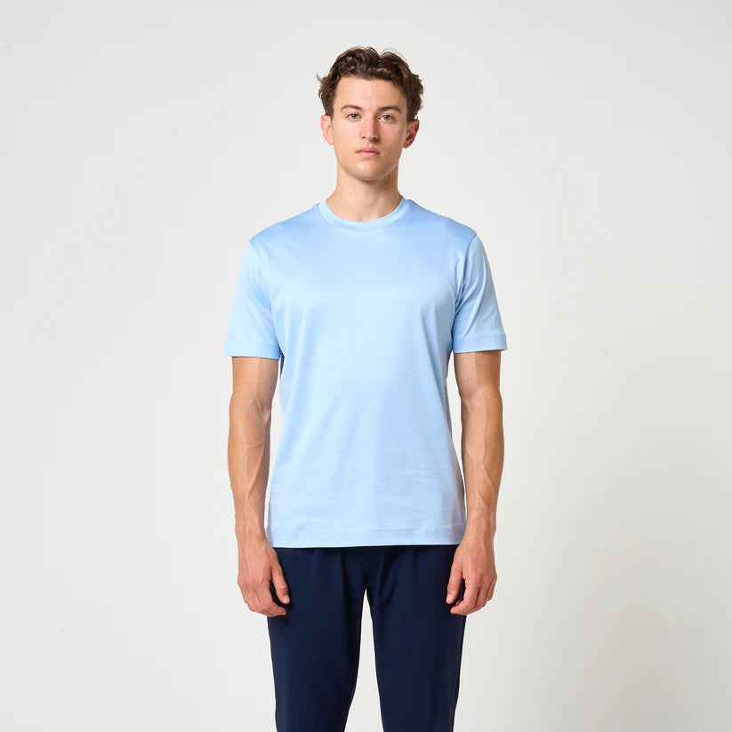 Loiano Egyptian Cotton T-Shirt - Sky Blue